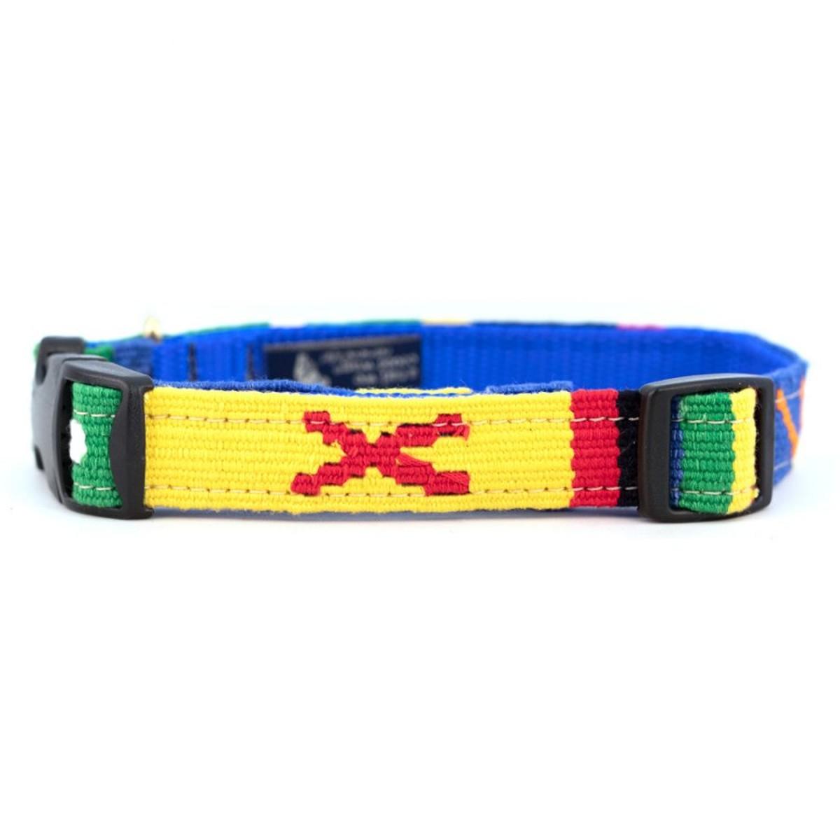 Auburn Leathercrafters a tail we could wag Side-Release Dog Collar - Harborside Daybreak