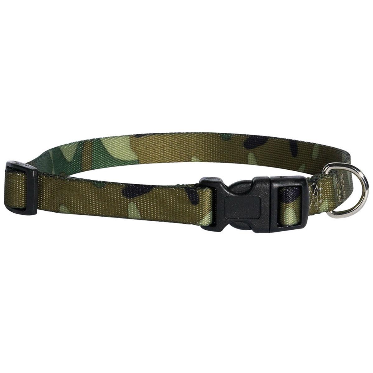 Casual Canine Camo Dog Collar - Green