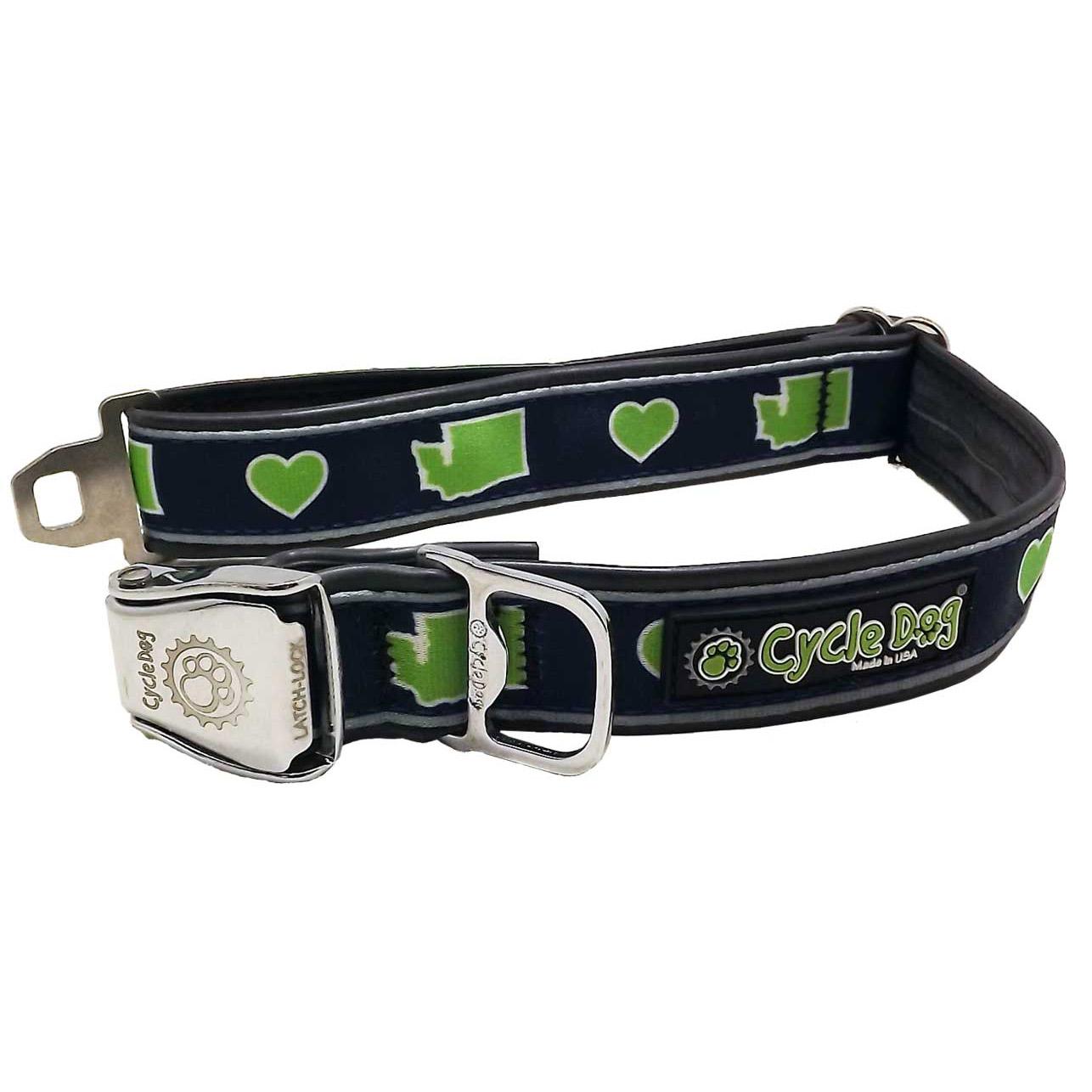 Cycle Dog Washington Love Metal Latch Dog Collar