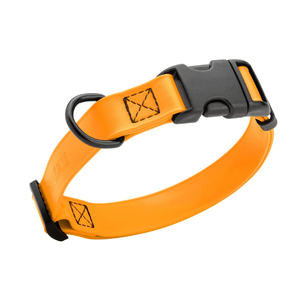 Dogline Biothane Waterproof Adjustable Dog Collar - Tangerine Orange