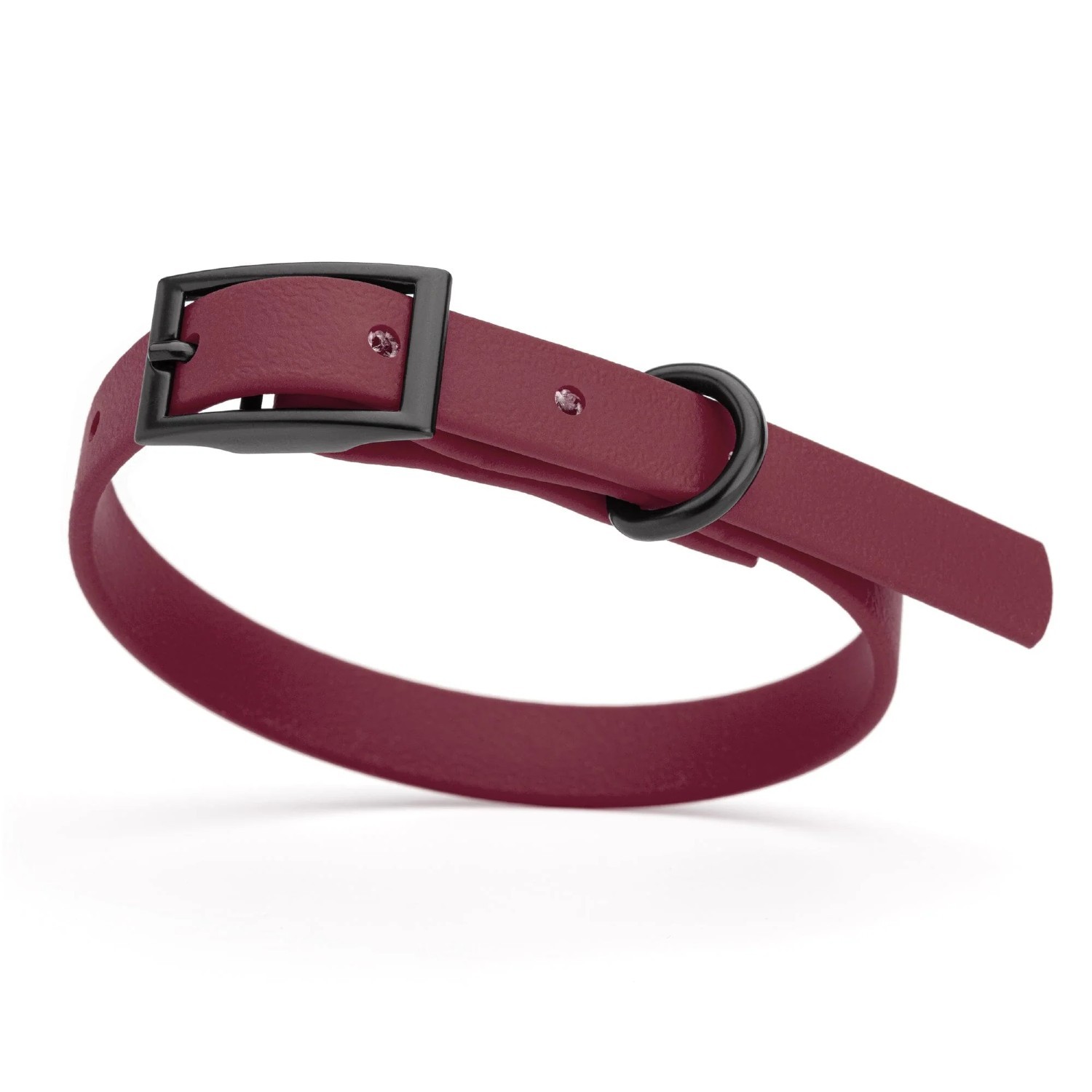 Dogline Biothane Waterproof Buckle Dog Collar - Merlot Burgundy