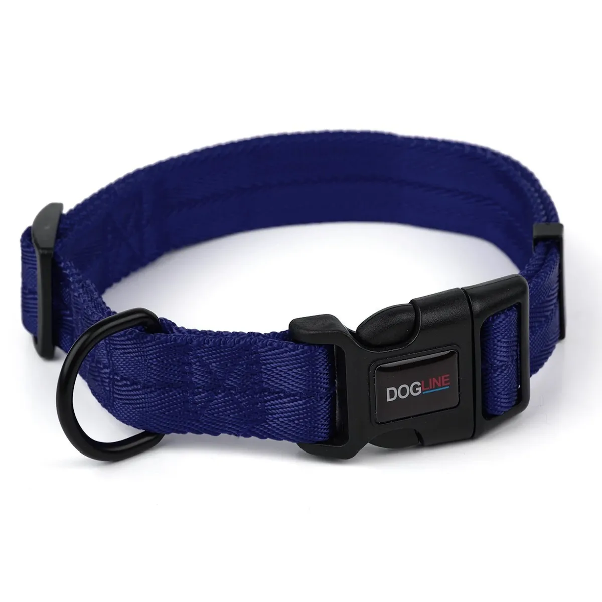 Dogline Nylon Dog Collar - Navy Blue 