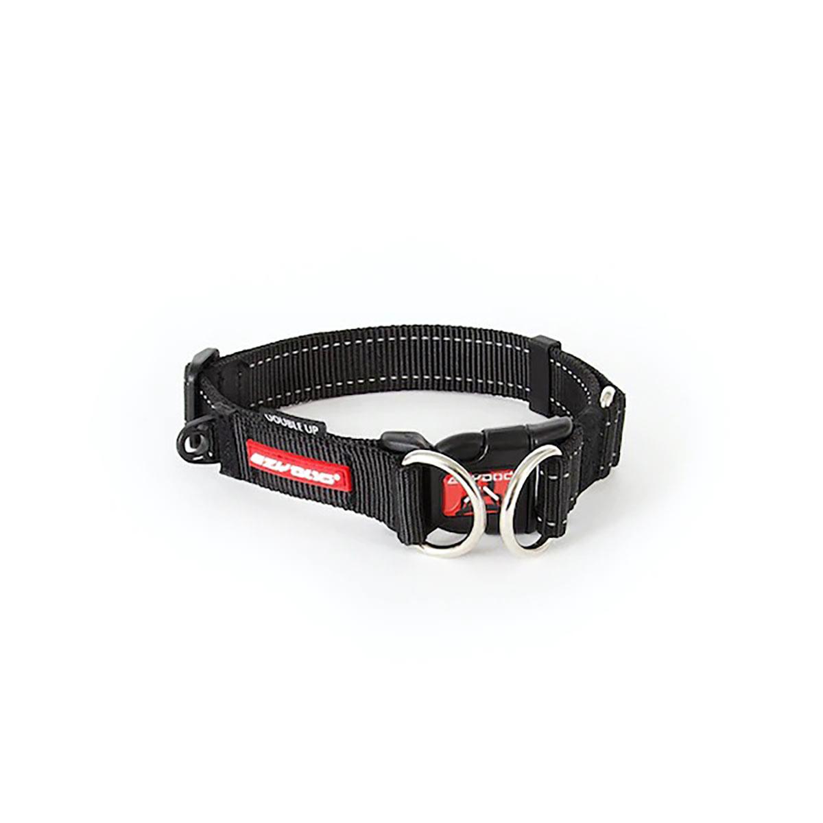 EzyDog Double Up Dog Collar - Black