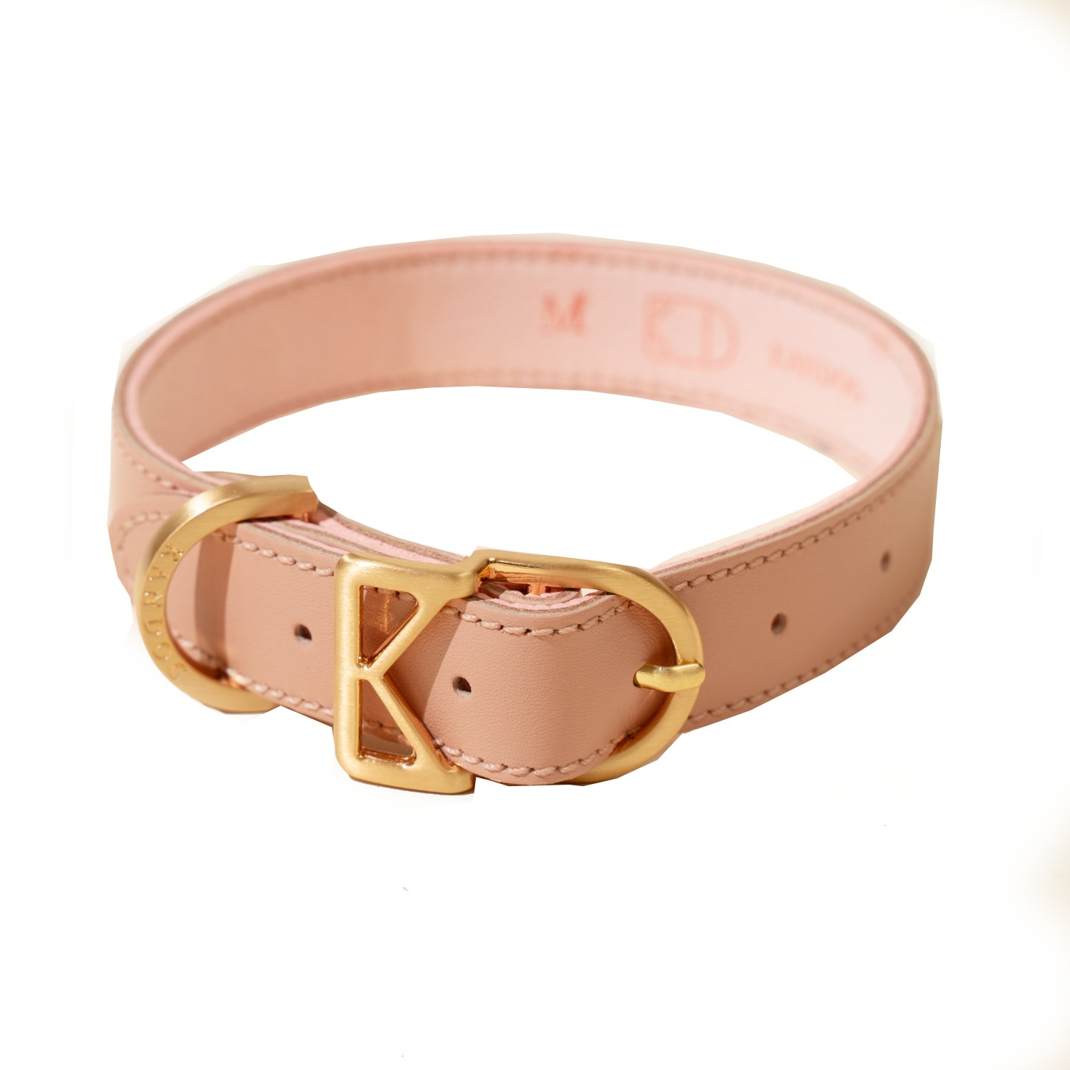 Kandog Macaron Leather Dog Collar - Pink