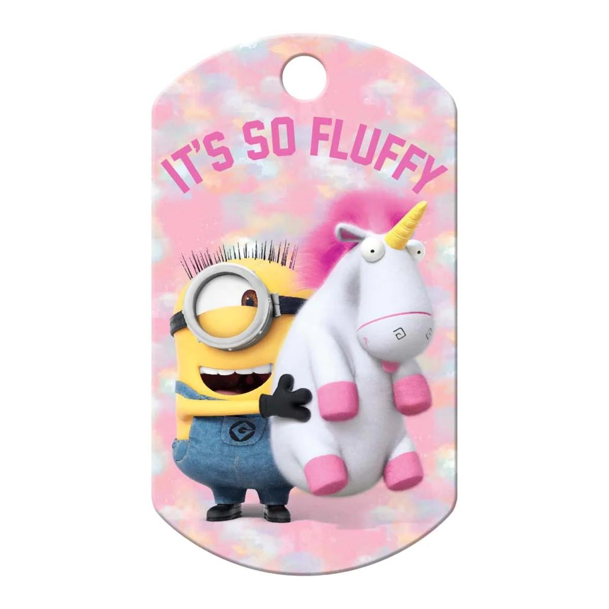 Minion Large Military Engravable Pet I.D. Tag - "It's So Fluffy"