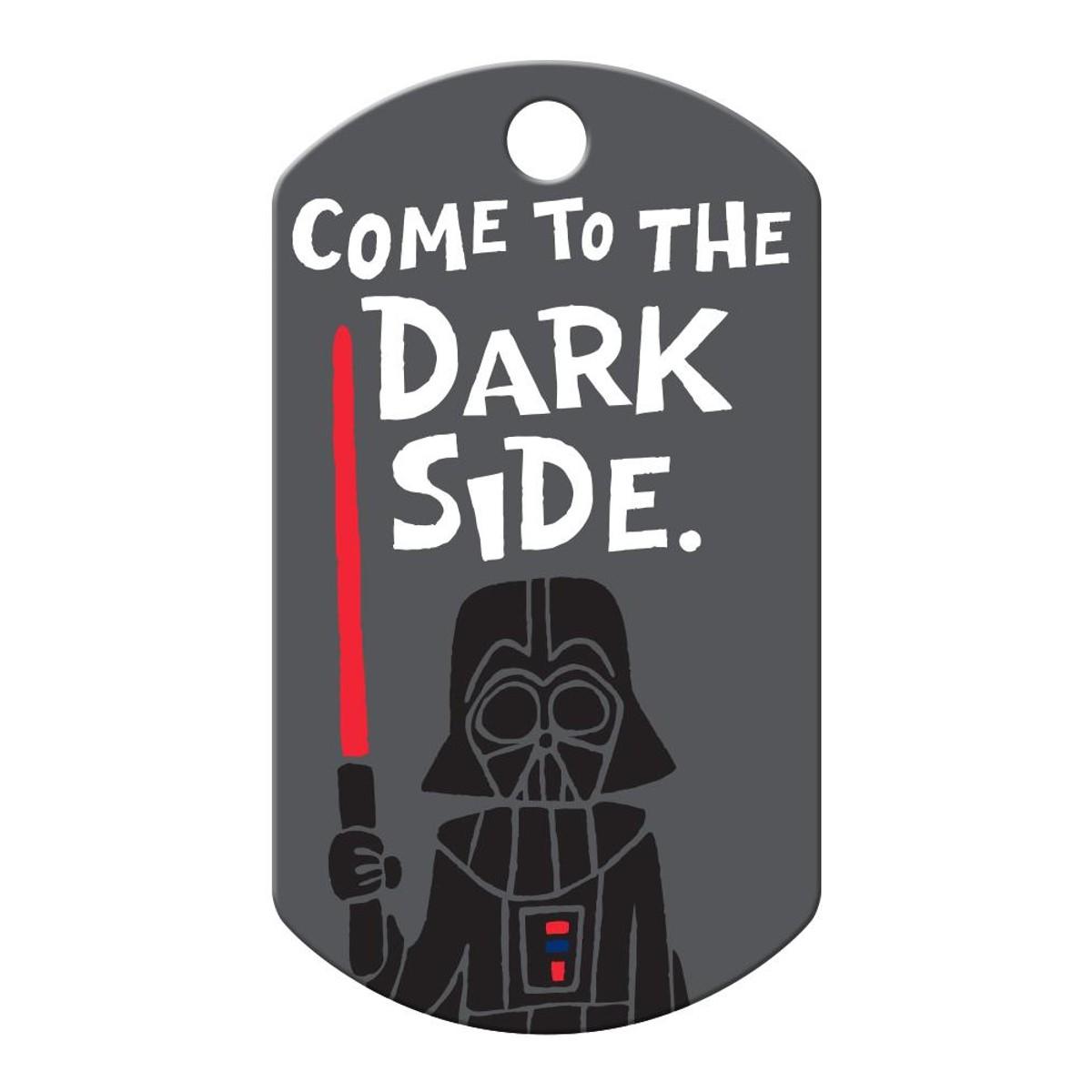 Star Wars Large Military Engravable Pet I.D. Tag - Darth Vader Come to the Dark Side