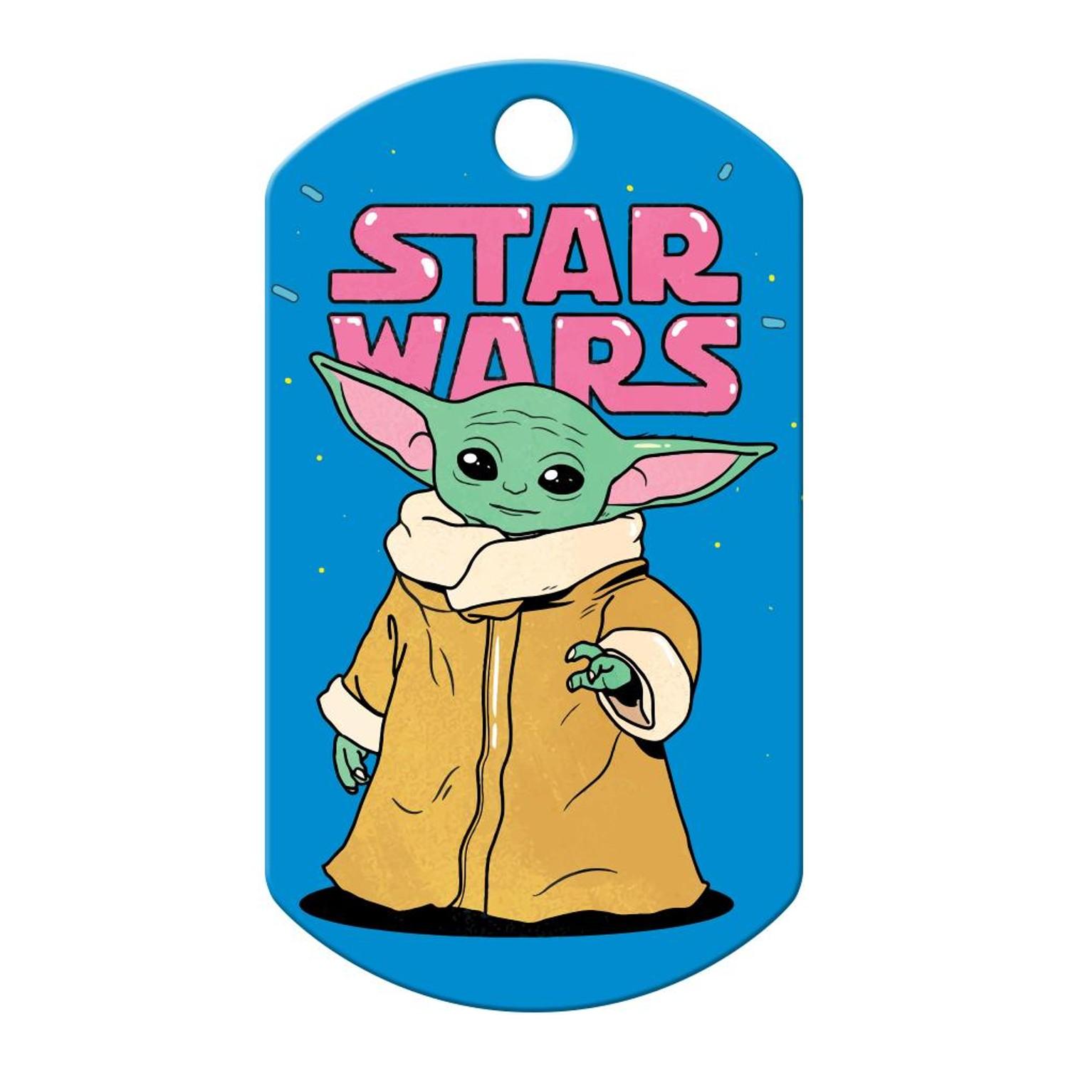 Star Wars Large Military Engravable Pet I.D. Tag - Logo Baby Yoda