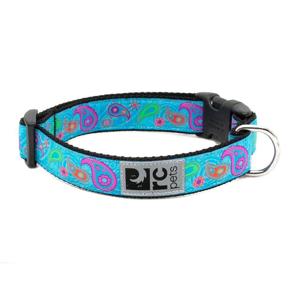 Tropical Paisley Adjustable Clip Dog Collar by RC Pets