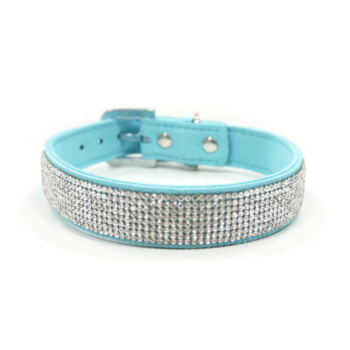 VIP Bling Dog Collar by Dogo - Light Blue