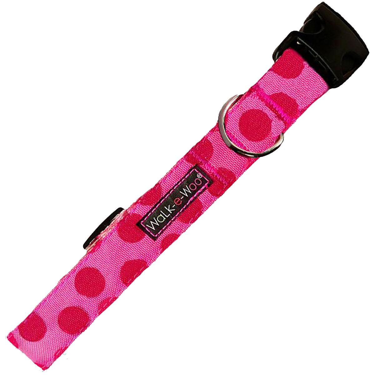 WaLk-e-Woo Monotones Dog Collar - Pink