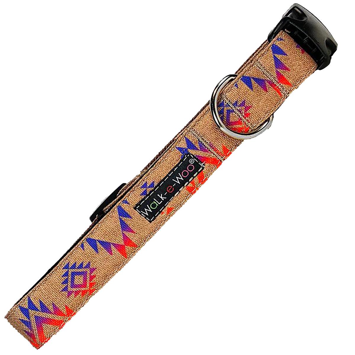 WaLk-e-Woo Southwestern Dog Collar - Sunrise Sunset