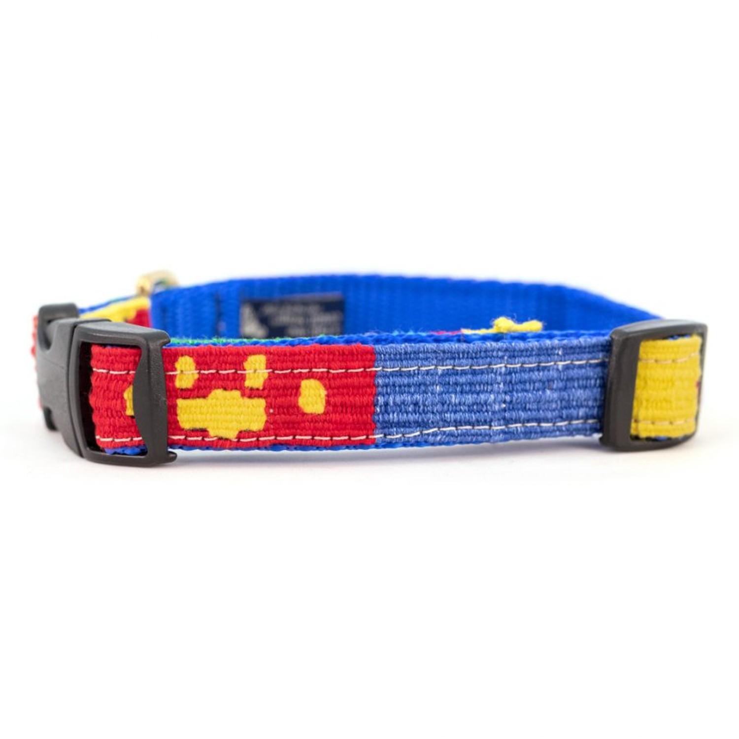 Auburn Leathercrafters a tail we could wag Side-Release Dog Collar - Puppy Love
