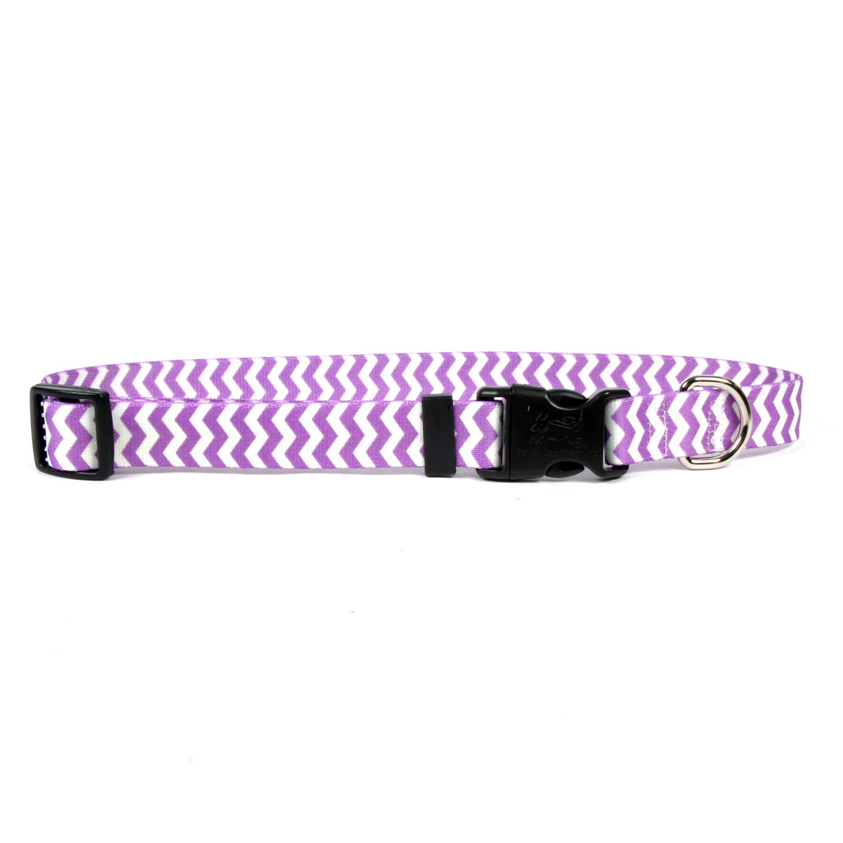 Chevron Dog Collar by Yellow Dog - Grape