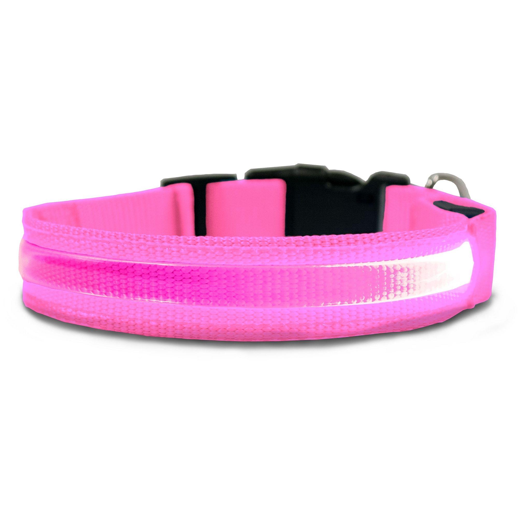 FurHaven LED Safety Dog Collar - Pink