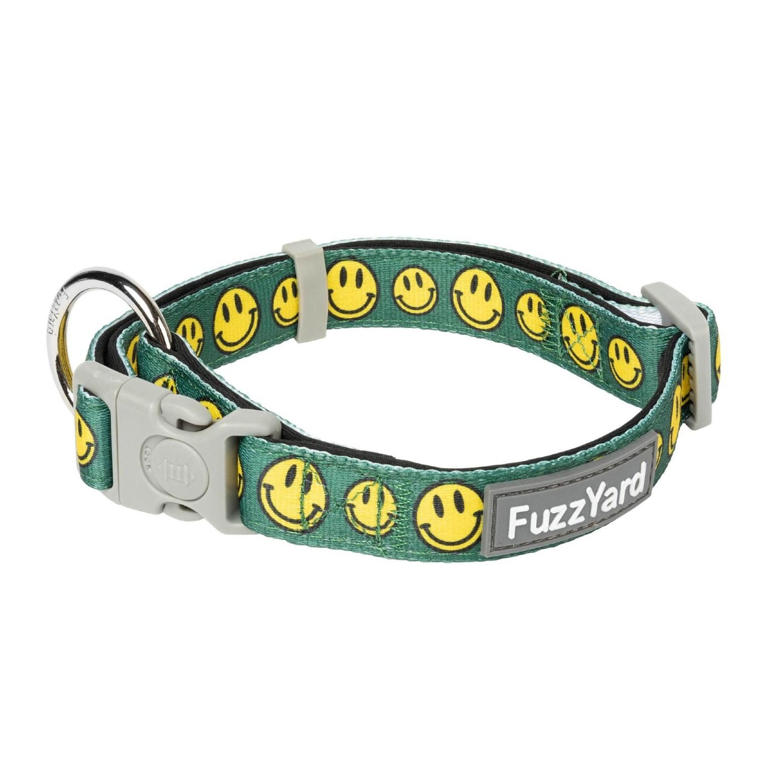FuzzYard Adjustable Locking Dog Collar - Biggie Smiles