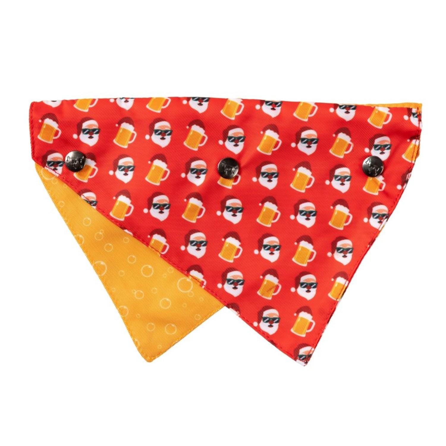 FuzzYard Holiday Reversible Dog Collar Bandana with Studs - Liquid Joy
