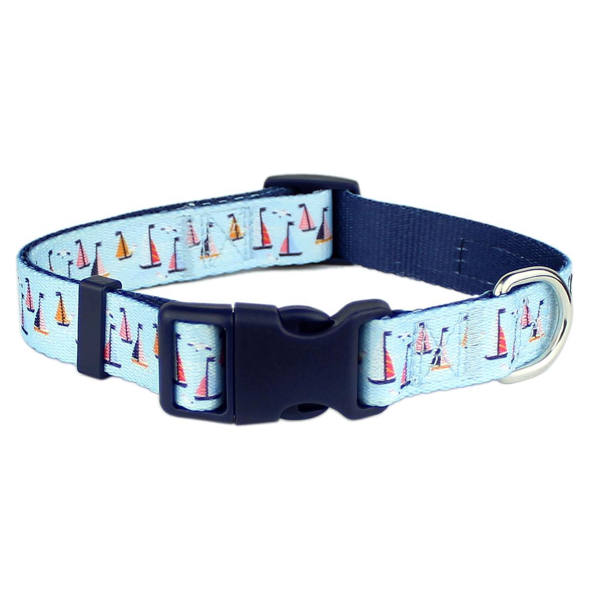 Parisian Pet Sail Boats Dog Collar
