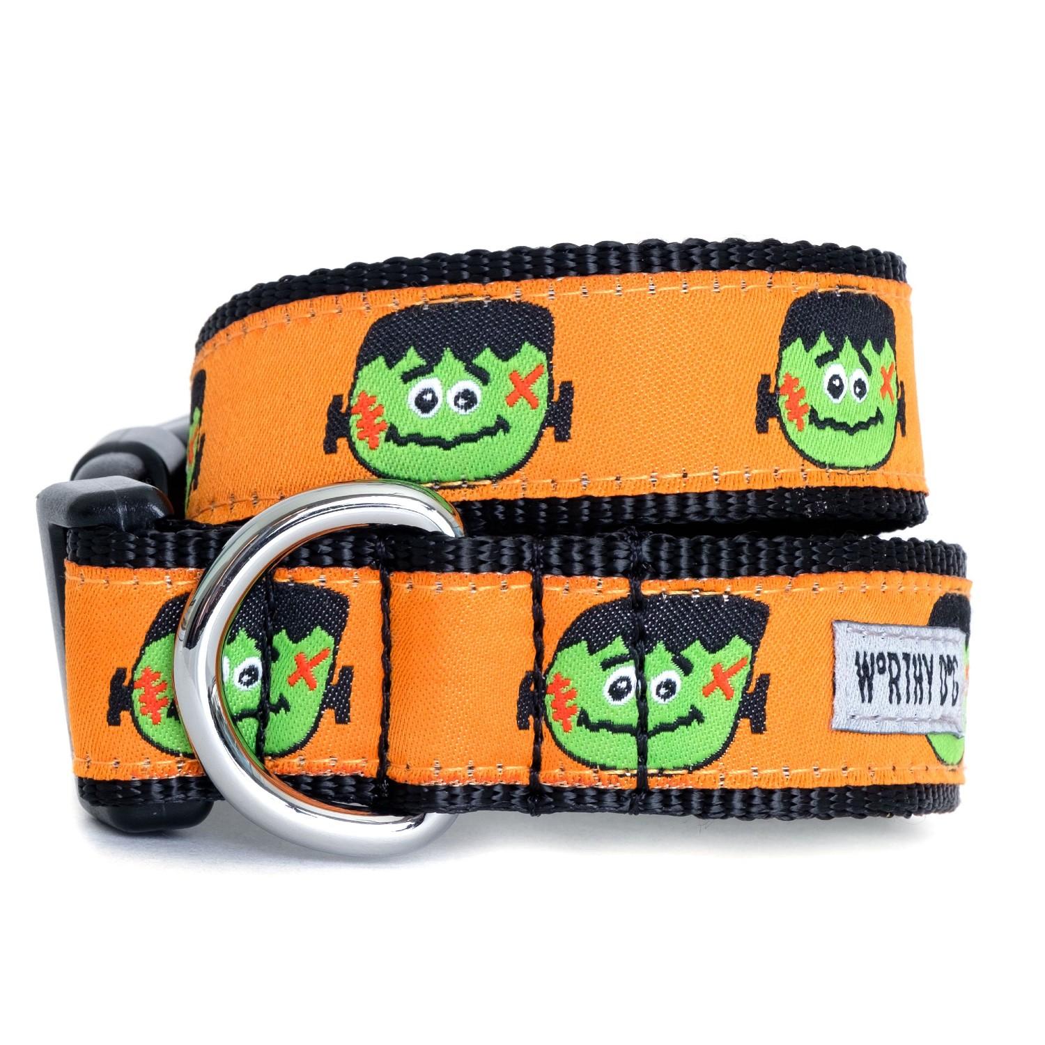 Worthy Dog Halloween Dog Collar - Frank