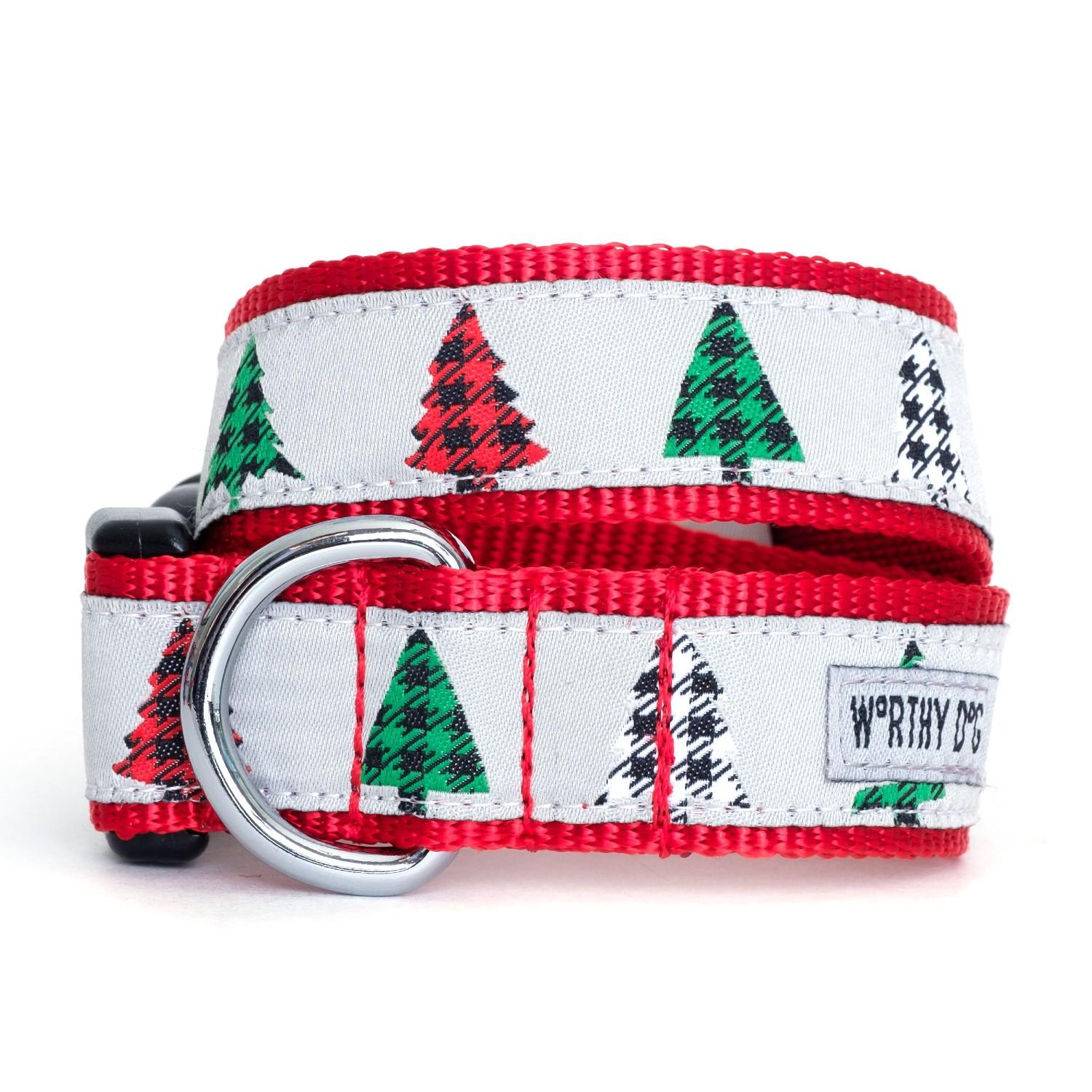 Worthy Dog Holiday Dog Collar - Woodlands