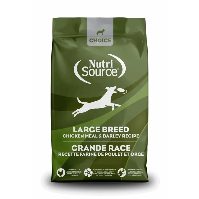NutriSource Choice Large Breed Dry Dog Food - Chicken & Barely - 40lb Bag