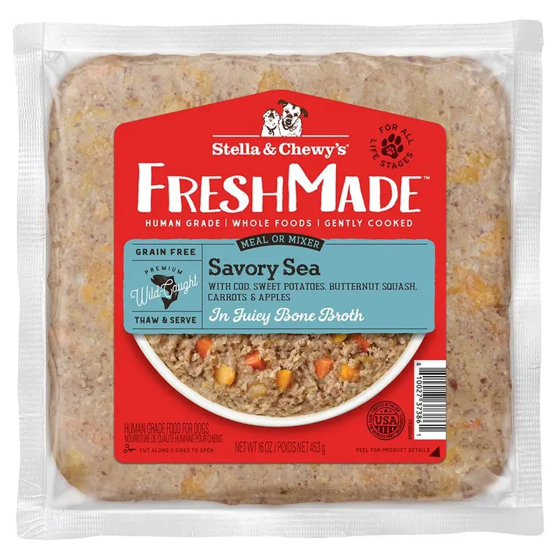 Stella & Chewy's Freshmade Sea Gently Cooked Dog Food 16oz