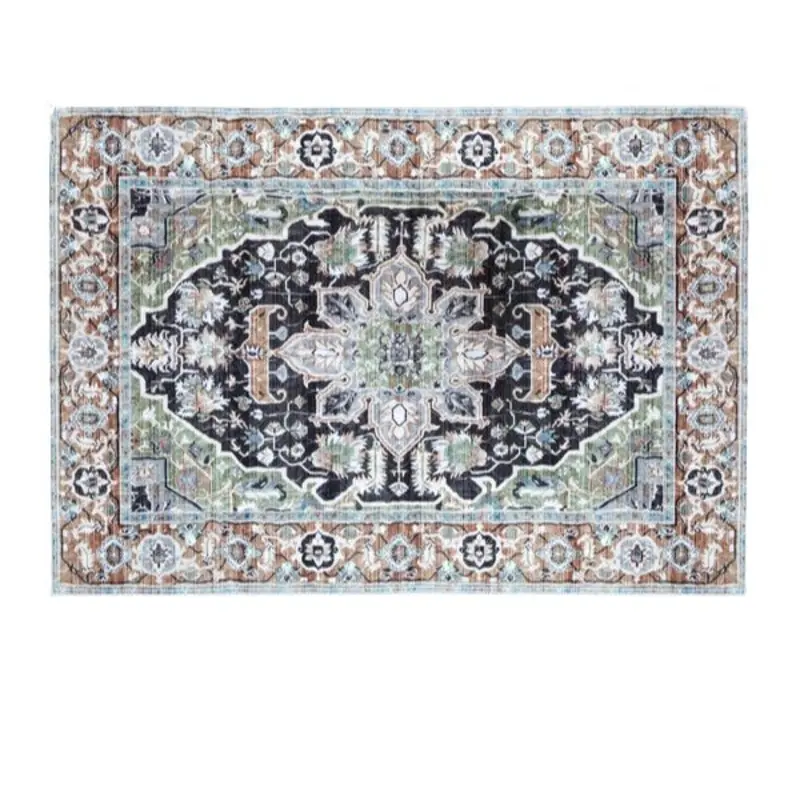 Washable Pet Mat Arrow Sage Forest Taupe 3' x 4'
