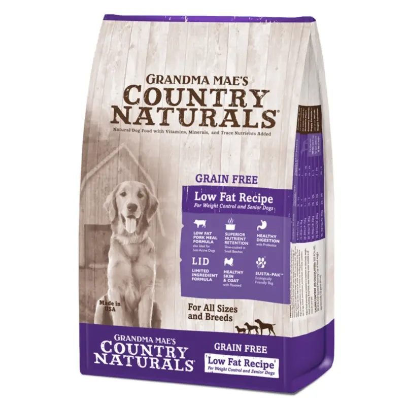 Grandma Mae's Low Fat Grain Free Dry Dog Food 4lb