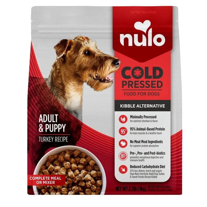 Nulo Cold-Pressed Dog Food  Turkey, 4lb Bag