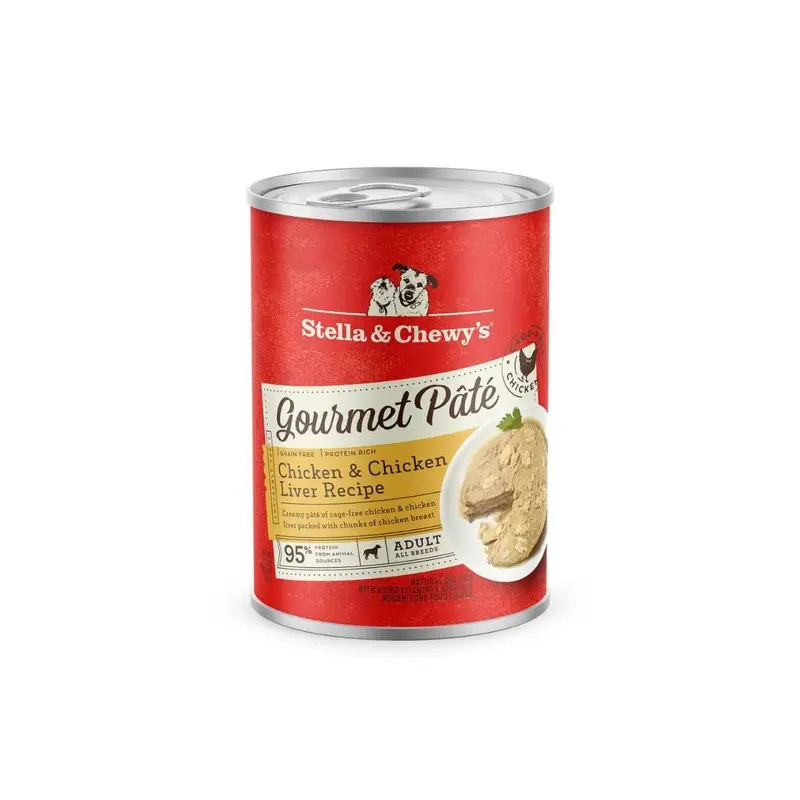 Stella & Chewy's Gourmet Pate with Chicken & Chicken Liver for Dogs 12.5oz