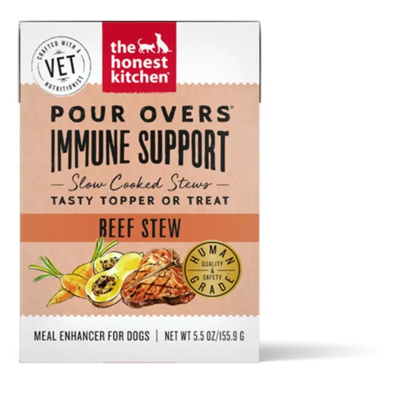 The Honest Kitchen Pour Overs Immune Support Dog Food Topper - Beef Stew - 5.5oz