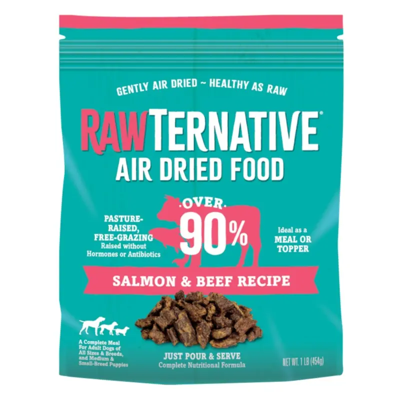 GMC Rawternative Air Dried Salmon & Beef Dry Dog Treats 5oz