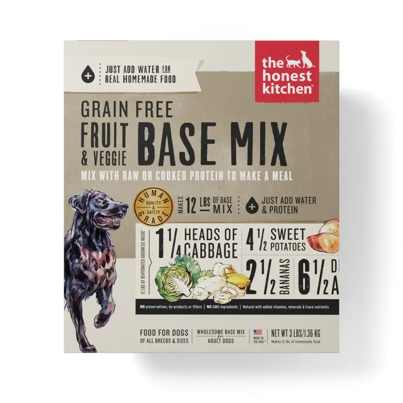 The Honest Kitchen Grain Free Base Mix Dry Dog Food - Fruit & Veggie - 3lb