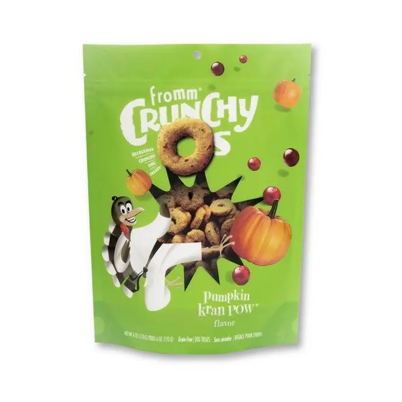 Fromm Crunchy O's Pumpkin Kran POW Dog Treats - Turkey & Pumpkin - 6oz Bag