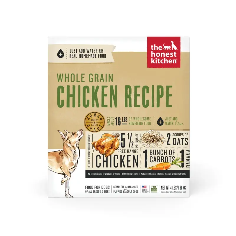 The Honest Kitchen Whole Grain Dehydrated Dog Food - Chicken - 4lb Box