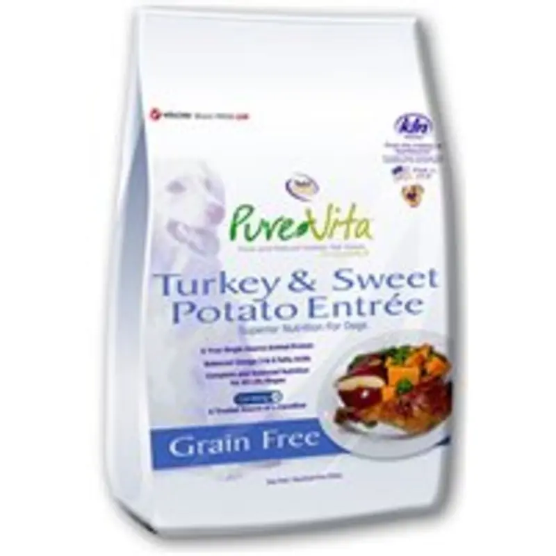 PureVita Turkey & Sweet Potato & Peas Dry Dog Food 25lb