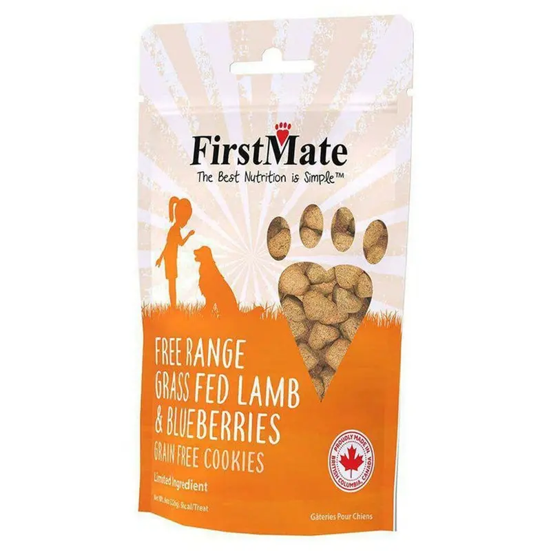 First Mate Grain-Free Lamb & Blueberries Formula Dog Treats 8oz