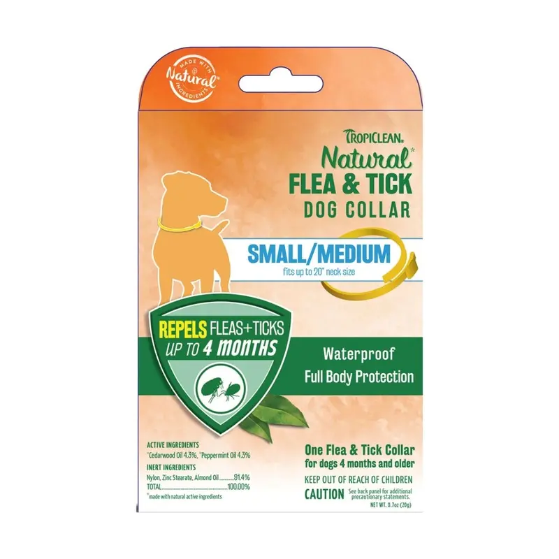 Tropiclean Natural Flea & Tick Collar For Small Dogs