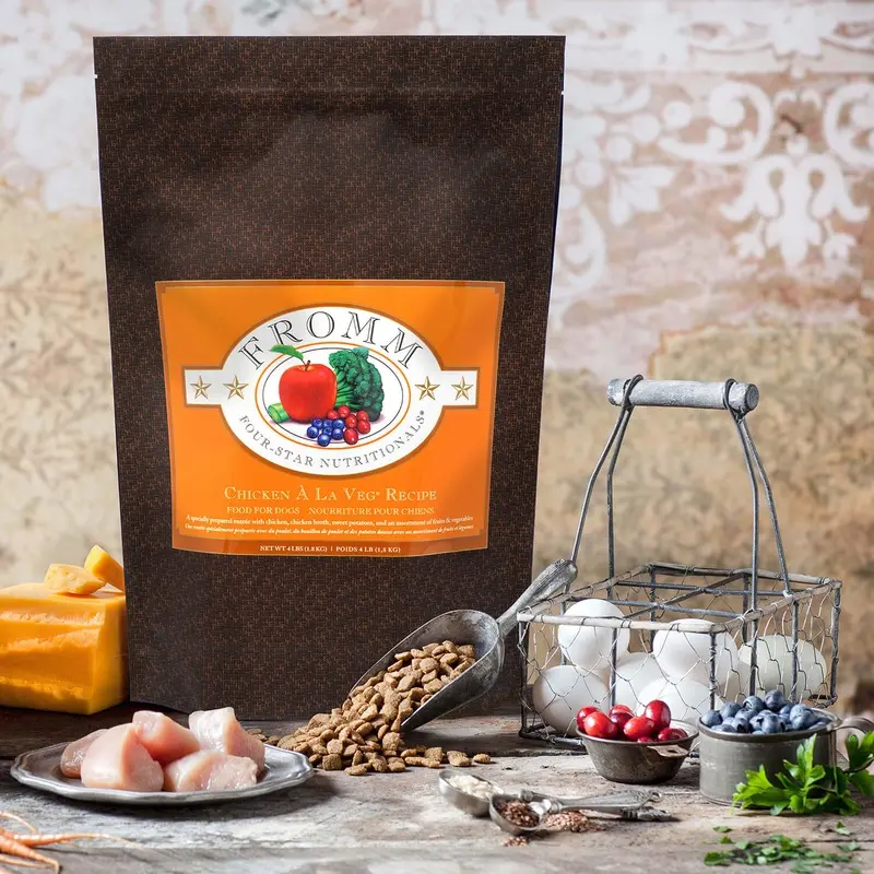 Fromm Four-Star Dry Dog Food - Chicken A La Veg - 4lb Bag