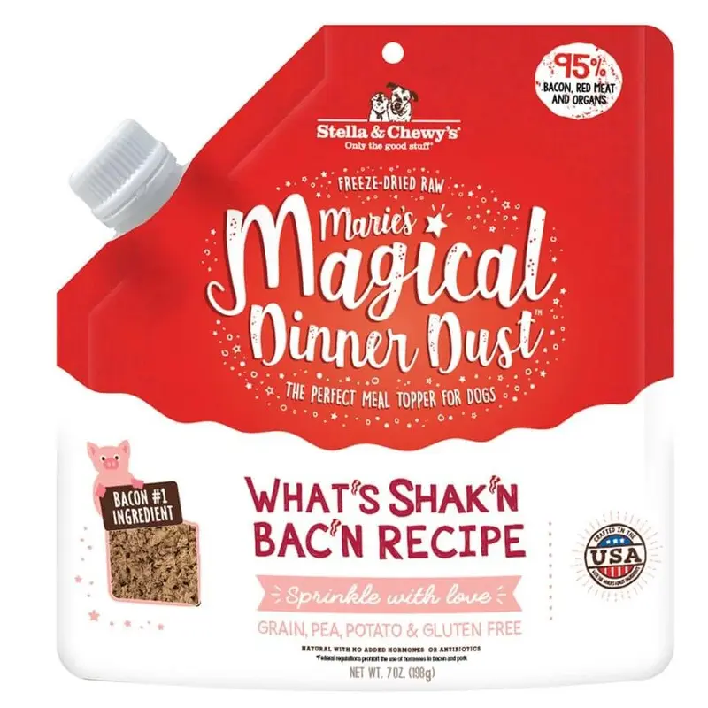 Stella & Chewy's Marie's Magical Dinner Dust What's Shak'n Bac'n Raw Dog Food 7oz