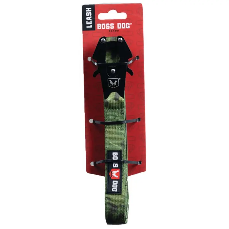 Boss Dog Tactical Camo Green 6'x1" Dog Leash