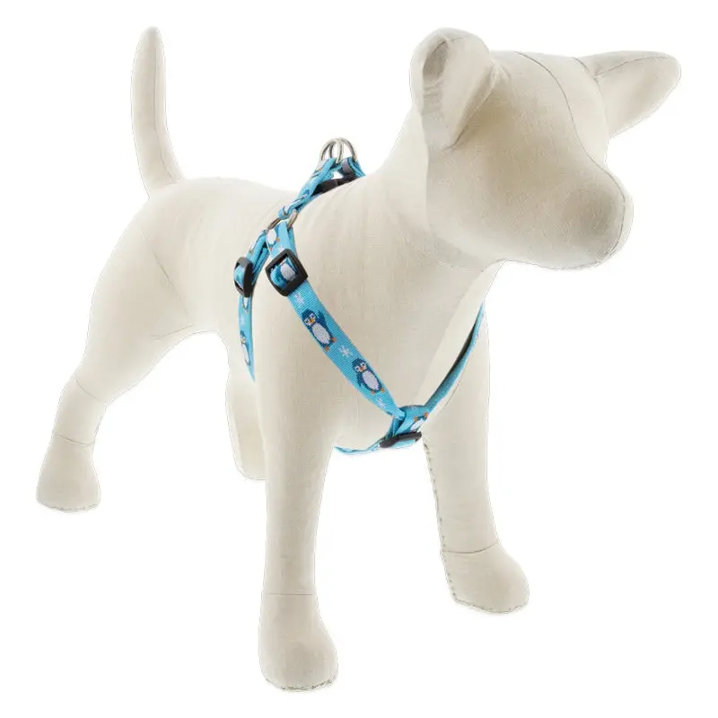 Lupine Holiday Roman 3/4" Wide 20"-32" Girth Size Penguin Party Dog Harness