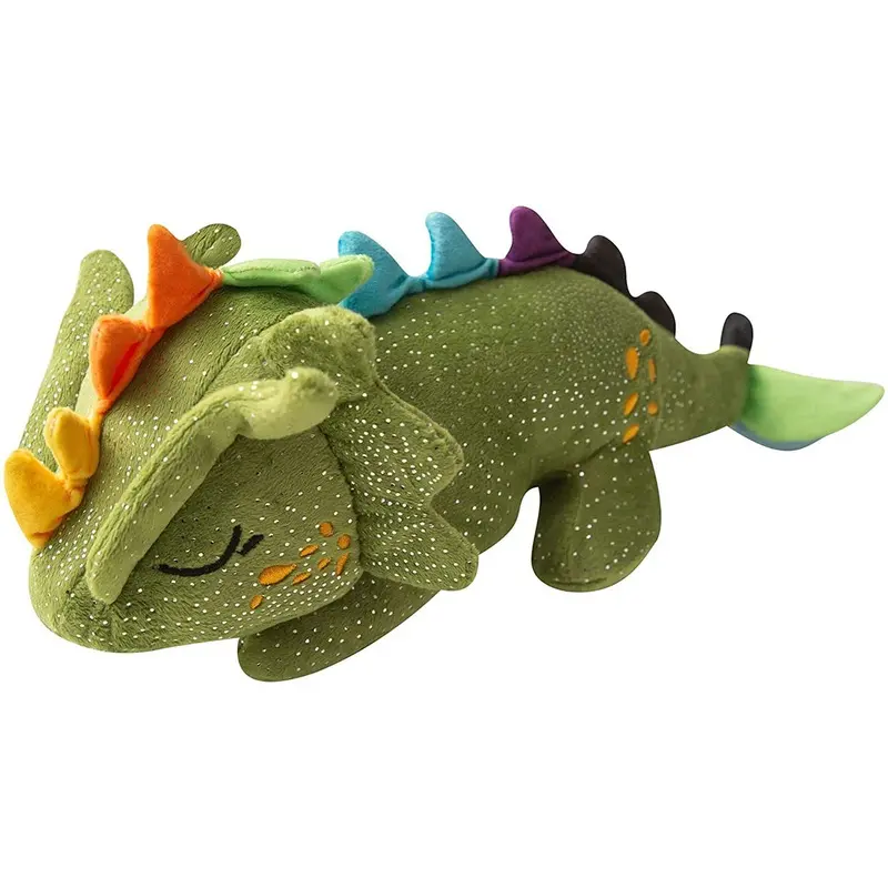 Snugarooz Drowsy the Dragon Green Dog Toy 14"