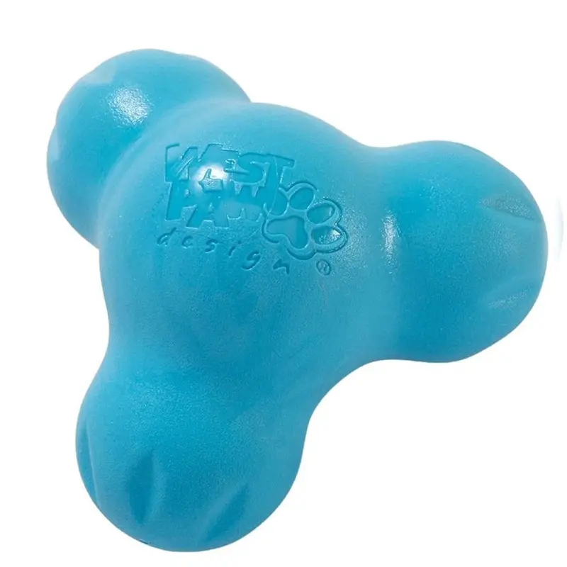 West Paw Tux Dog Toy Large Aqua Blue