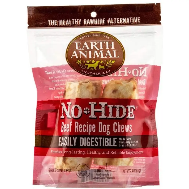 Earth Animal No-Hide Beef Chew - Small - 4" 2Pk