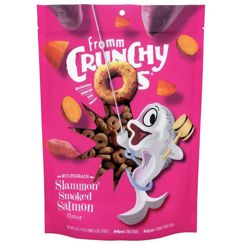 Fromm Crunchy O's Slammon' Salmon Dog Treats - Salmon - 6oz Bag