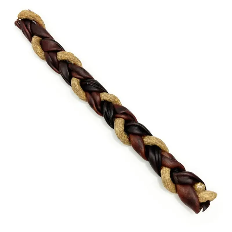 The Natural Dog 12" Braided Collagen with Beef & Chicken