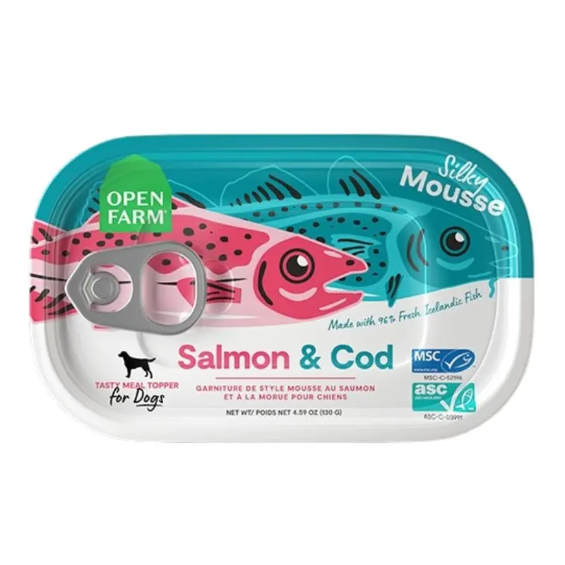 Open Farm Dog Food Topper - Salmon & Cod - 4.59oz Can