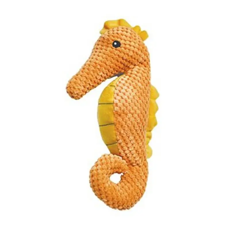 Patchwork Pet Seahorse Dog Toy 11"