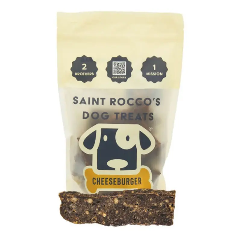 Saint Rocco's Cheeseburger Dog Treats, 16 oz