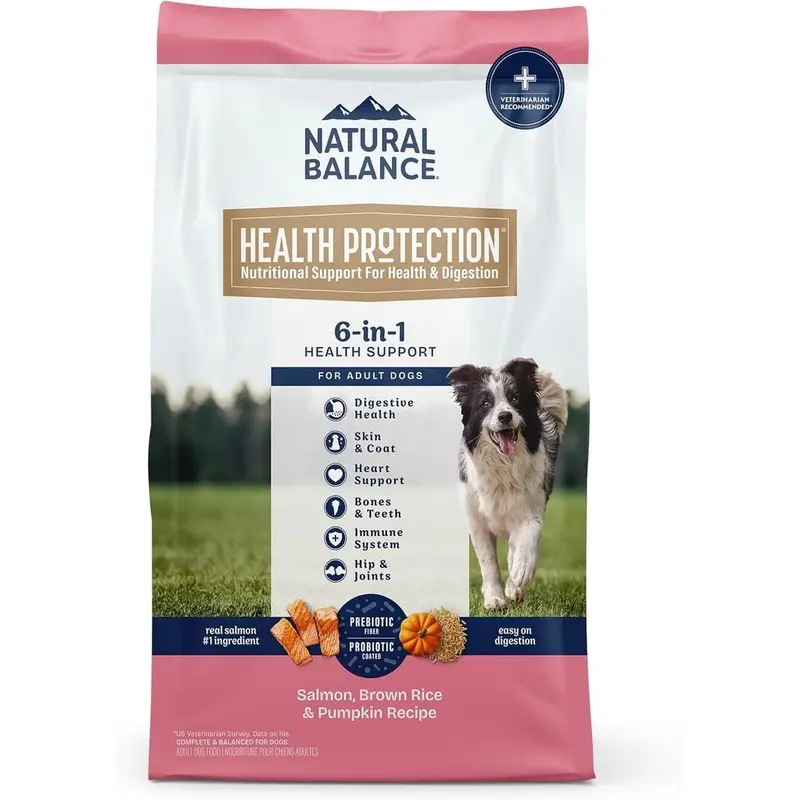 Natural Balance Health Protection Dry Dog Food - Salmon Brown Rice & Pumpkin - 22lb